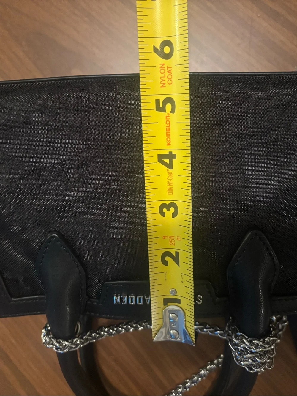 NWoT - Steve Madden - black mesh bag Comes with removal chain crossbody strap
